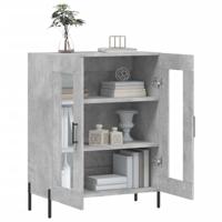 Dressoir 69,5x34x90 cm bewerkt hout betongrijs - thumbnail