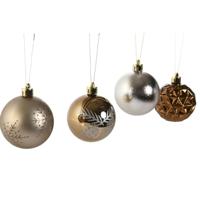 Kerstballen Home ESPRIT Brons Polyethyleen 16 x 16 x 26 cm (25 Onderdelen) - thumbnail