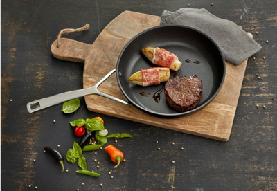 Demeyere Alu Pro 5 koekenpan met hoge randen Duraslide Titanium 24 cm