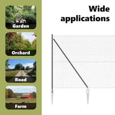 VidaXL Afrasteringspaal grijs 10 x 1,6 m (16 x 16 mm gaas)