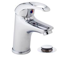 Athos wastafelkraan met clickwaste chroom - thumbnail