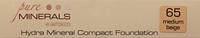 Artdeco Hydra Mineral Compact Foundation 10 g 65 Medium Beige - thumbnail