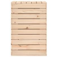Wasmand 44x44x66 cm massief grenenhout - thumbnail