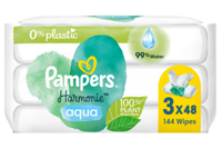Pampers Pampers Vochtige Doeken Harmonie Aqua (3x48) 144 - thumbnail