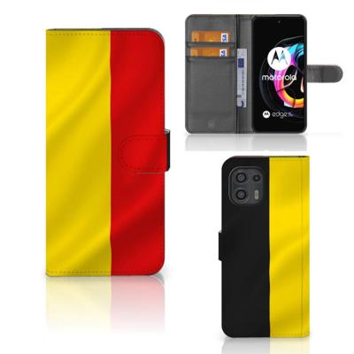 Motorola Edge 20 Lite | Bookstyle Case | Belgische Vlag Motorola Edge 20 Lite | Bookstyle Case | Belgische Vlag