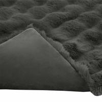 Neppels Konijnenbont Deken Donkergrijs 240 x 270 cm Polyester - thumbnail