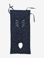 Omkeerbare bescherming voor zitting kinderwagen marine met sterrenprint - thumbnail