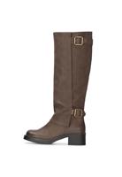 Poelman laarzen met kap donkerbruin Imitatieleer Dames - thumbnail