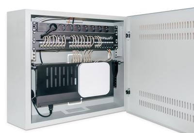 Intellinet 712491 19 inch 1 HE Vast inbouw Geschikt voor kastdiepte: vanaf 450 mm Zwart