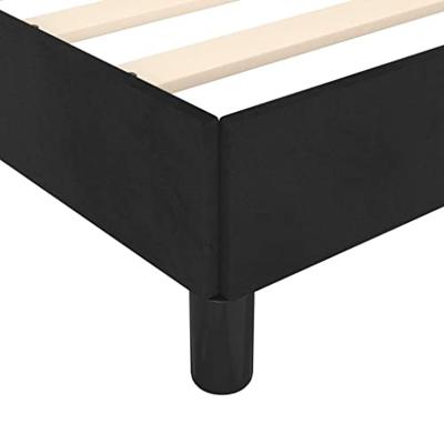 Bedframe zonder matras 180x200 cm fluweel zwart