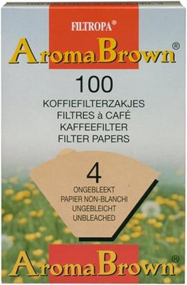 Filtropa Aroma Brown - koffiefilters maat 4 - 100 stuks