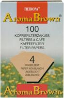 Filtropa Aroma Brown - koffiefilters maat 4 - 100 stuks - thumbnail