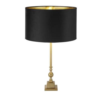 Searchlight Gouden tafellampWhitby met zwarte kap - EU81214BK