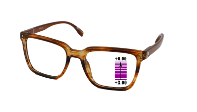 Leesbril Vista Bonita Cubo XL -progressief-Amber-Dawn-+3.00