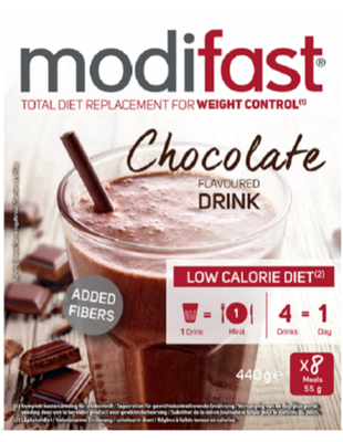Modifast Intensive Choco Flavoured Milkshake 8x55g