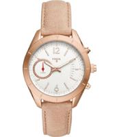 Horlogeband Fossil FTW1170 Leder Beige 18mm - thumbnail