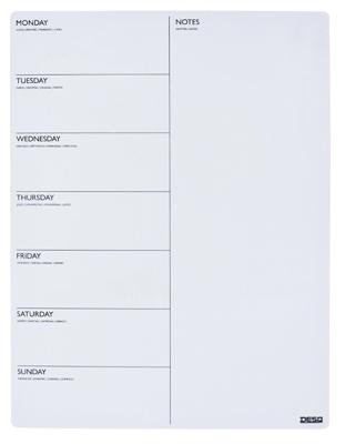 Magnetische planner week desq 40x30cm magnetisch