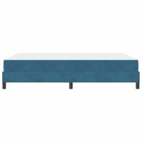 Boxspringbed met matras Donkerblauw 140 x 200 cm Fluweel - thumbnail