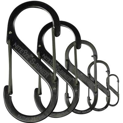 NITE Ize NI-SB2-03-01 Karabijn S-Biner Gr. 2 50 mm x 22 mm 1 stuk(s) NITE Ize NI-SB2-03-01 Karabijn S-Biner Gr. 2 50 mm x 22 mm 1 stuk(s)