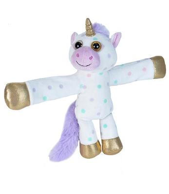 Wild Republic knuffel unicorn 20 cm pluche wit/goud/paars Wild Republic knuffel unicorn 20 cm pluche wit/goud/paars