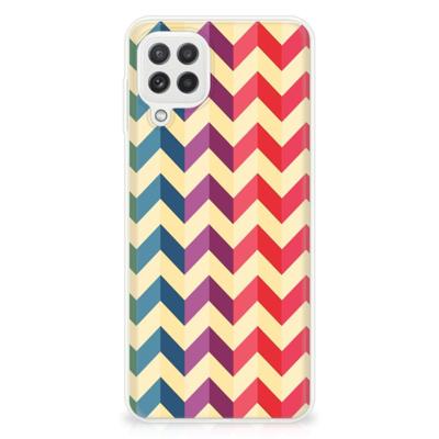 Samsung Galaxy A22 4G | M22 | TPU bumper | Zigzag Multi Color