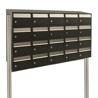 Stoer! Brickset 5-Breed, 4-Hoog Met Dak En Statief Zwart - 40215070_5x4ds