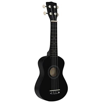 Ukuleleset met tas voor kinderen sopraan 21'' zwart - thumbnail