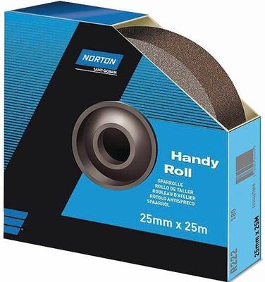 NORTON schuurpapier "r222 sparrolle " sandpaper rollers p80 38mmx25m