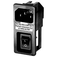 Schurter 4304.6064 Apparaatstekker (koud) Stekker, recht Totaal aantal polen: 3 10 mA Zwart 1 stuk(s) - thumbnail