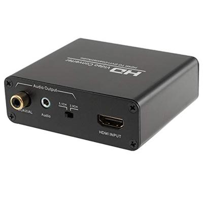 HDV-339 Full HD HDMI naar DVI + Digitaal Coaxiaal / Analoog Stereo Audio Converter Adapter(zwart)