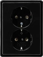 GIRA WCD 2-VOUD RA KB ZWART SC - thumbnail