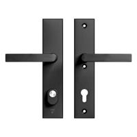 AXA veiligheidsbeslag kruk/kruk - SKG*** met kerntrekbeveiliging - Edge Plus kruk Blok - PC92 - zwart - thumbnail