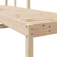 Ligstoel 199,5x62x55 cm massief grenenhout - thumbnail