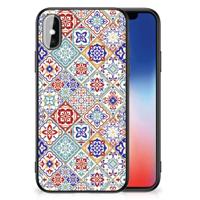 iPhone X | Xs Marmeren Print Telefoonhoesje Tiles Color - thumbnail