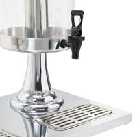 VidaXL Dubbele sapdispenser roestvrij staal 2x8 l - thumbnail