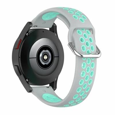 Siliconen sportbandje met gesp - Grijs + turquoise - Garmin Vivoactive 6 / Vivoactive 5 / Vivoactive 3 Siliconen sportbandje met gesp - Grijs + turquoise - Garmin Vivoactive 6 / Vivoactive 5 / Vivoactive 3