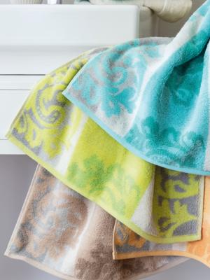 Cawö Cawo Cashmere Jacquard Handdoek Kiwi 50x100
