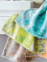 Cawö Cawo Cashmere Jacquard Handdoek Kiwi 50x100 - thumbnail