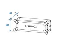 Roadinger CO DD 19 inch rack 3 HE Hout Incl. greep - thumbnail