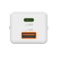 Hama USB-oplader 30.00 W 1x USB-A, 1x USB-C USB PD Wit Binnen USB Power Delivery (USB-PD) - thumbnail