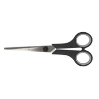 Schaar Quantore 170mm soft grip zwart | 12 stuks - thumbnail