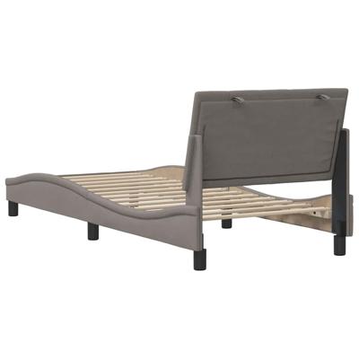 Bedframe zonder matras "Hanko" 80x200 cm stof taupe