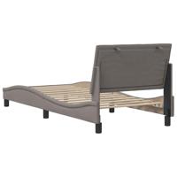 Bedframe zonder matras "Hanko" 80x200 cm stof taupe - thumbnail
