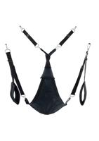 Triangle canvas sling - 3 or 4 points - Full set - Black - thumbnail