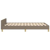 Bedframe zonder matras 120x200 cm stof taupe - thumbnail