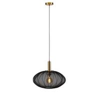 Lucide CORINA - Hanglamp - Ø 50 cm - 1xE27 - Zwart - thumbnail