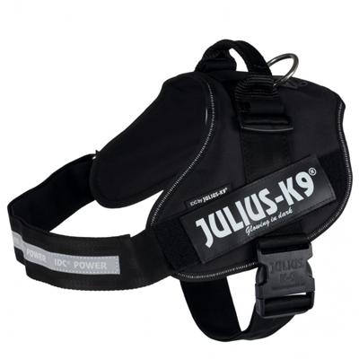 Julius K9 idc power-harnas / tuig voor labels zwart