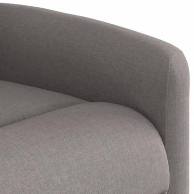 Fauteuil verstelbaar stof taupe