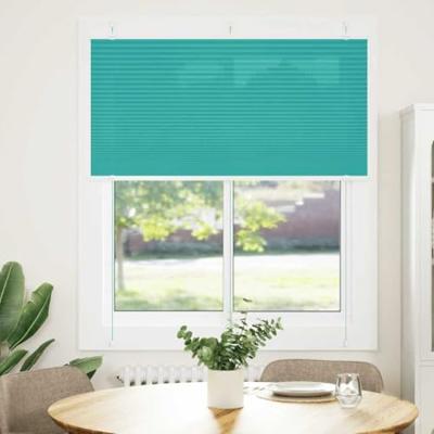Pliss rolgordijn 120x100cm stofbreedte 119,4cm petrol groen Pliss rolgordijn 120x100cm stofbreedte 119,4cm petrol groen