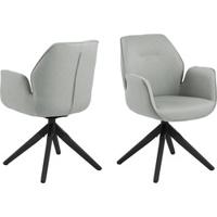 Bendt Eetkamerstoel 'Chandler' kleur Lichtgrijs/Zwart - thumbnail